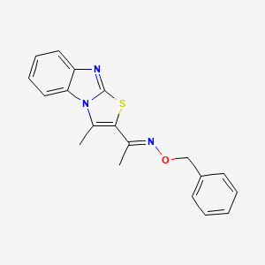 1-(3-methyl[1,3]thiazolo[3,2-a][1,3]benzimidazol-2-yl)-1-ethanone O-benzyloxime