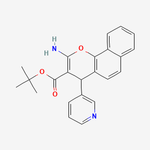 tert-butyl 2-amino-4-(pyridin-3-yl)-4H-benzo[h]chromene-3-carboxylate