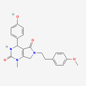 4-(4-hydroxyphenyl)-6-(4-methoxyphenethyl)-1-methyl-3,4,6,7-tetrahydro-1H-pyrrolo[3,4-d]pyrimidine-2,5-dione