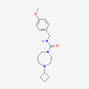 4-cyclobutyl-N-(4-methoxybenzyl)-1,4-diazepane-1-carboxamide