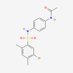 N-[4-[(5-Bromo-2,4-dimethylphenyl)sulfonylamino]phenyl]acetamide
