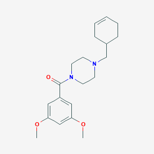 molecular formula C20H28N2O3 B247803 1-(3-Cyclohexen-1-ylmethyl)-4-(3,5-dimethoxybenzoyl)piperazine 