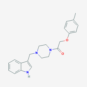 1-[4-(1H-indol-3-ylmethyl)piperazin-1-yl]-2-(4-methylphenoxy)ethanone