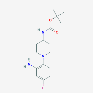 tert-Butyl 1-(2-amino-4-fluorophenyl)piperidin-4-ylcarbamate