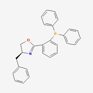 molecular formula C28H24NOP B2478049 (S)-4-benzyl-2-(2-(diphenylphosphino)phenyl)-4,5-dihydrooxazole CAS No. 148461-13-6