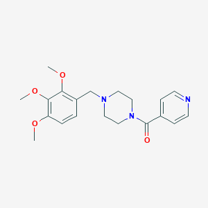 molecular formula C20H25N3O4 B247806 Pyridin-4-yl-[4-(2,3,4-trimethoxy-benzyl)-piperazin-1-yl]-methanone 