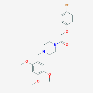 1-[(4-Bromophenoxy)acetyl]-4-(2,4,5-trimethoxybenzyl)piperazine