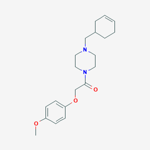 1-[4-(Cyclohex-3-en-1-ylmethyl)piperazin-1-yl]-2-(4-methoxyphenoxy)ethanone