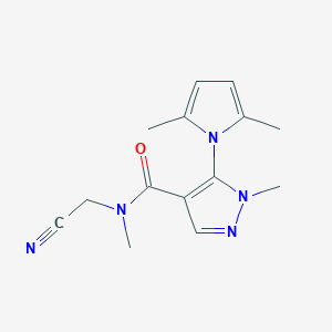 N-(cyanomethyl)-5-(2,5-dimethyl-1H-pyrrol-1-yl)-N,1-dimethyl-1H-pyrazole-4-carboxamide