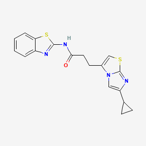 N-(benzo[d]thiazol-2-yl)-3-(6-cyclopropylimidazo[2,1-b]thiazol-3-yl)propanamide