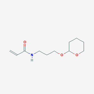 molecular formula C11H19NO3 B2478109 N-[3-(Oxan-2-yloxy)propyl]prop-2-enamide CAS No. 2305455-72-3