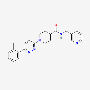 molecular formula C23H25N5O B2478111 N-(pyridin-3-ylmethyl)-1-(6-(o-tolyl)pyridazin-3-yl)piperidine-4-carboxamide CAS No. 1105218-99-2