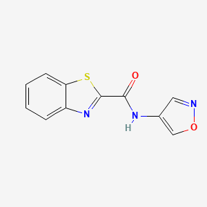 molecular formula C11H7N3O2S B2478129 N-(Isoxazol-4-yl)benzo[d]thiazol-2-carboxamid CAS No. 1396677-94-3