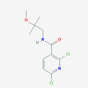 molecular formula C11H14Cl2N2O2 B2478138 2,6-Dichloro-N-(2-methoxy-2-methylpropyl)pyridine-3-carboxamide CAS No. 1436188-74-7