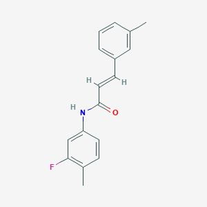 molecular formula C17H16FNO B2478148 N-(3-氟-4-甲基苯基)-3-(3-甲基苯基)丙烯酰胺 CAS No. 329779-88-6