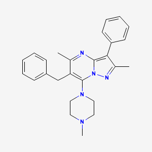 6-Benzyl-2,5-dimethyl-7-(4-methylpiperazin-1-yl)-3-phenylpyrazolo[1,5-a]pyrimidine