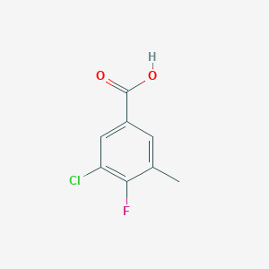 molecular formula C8H6ClFO2 B2478169 3-Chloro-4-fluoro-5-methylbenzoic acid CAS No. 1427392-05-9