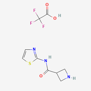 N-(1,3-Thiazol-2-yl)azetidine-3-carboxamide;2,2,2-trifluoroacetic acid