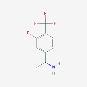 molecular formula C9H9F4N B2478173 (R)-1-(3-氟-4-(三氟甲基)苯基)乙胺 CAS No. 1079656-75-9