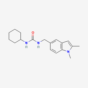 1-Cyclohexyl-3-[(1,2-dimethyl-5-indolyl)methyl]urea