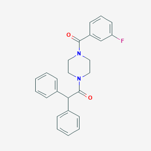 1-(Diphenylacetyl)-4-(3-fluorobenzoyl)piperazine