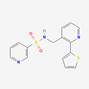 N-((2-(thiophen-2-yl)pyridin-3-yl)methyl)pyridine-3-sulfonamide