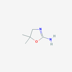 molecular formula C5H10N2O B2478202 5,5-二甲基-4,5-二氢-1,3-噁唑-2-胺 CAS No. 229343-03-7