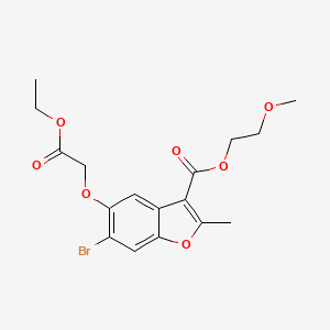 2-Methoxyethyl 6-bromo-5-(2-ethoxy-2-oxoethoxy)-2-methyl-1-benzofuran-3-carboxylate