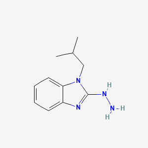 molecular formula C11H16N4 B2478213 2-Hidrazino-1-isobutil-1H-bencimidazol CAS No. 500149-10-0