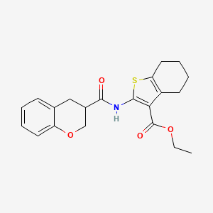 ethyl 2-[(3,4-dihydro-2H-chromen-3-ylcarbonyl)amino]-4,5,6,7-tetrahydro-1-benzothiophene-3-carboxylate