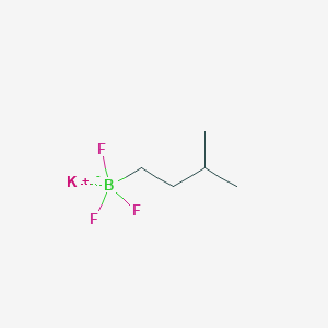 molecular formula C5H11BF3K B2478227 Potassium;trifluoro(3-methylbutyl)boranuide CAS No. 2125680-51-3