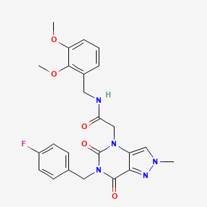 N-butyl-4-[(4-chlorobenzyl)amino]-3-methyl-1-phenyl-1H-pyrazolo[3,4-b]pyridine-5-carboxamide