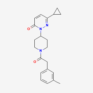 6-Cyclopropyl-2-{1-[2-(3-methylphenyl)acetyl]piperidin-4-yl}-2,3-dihydropyridazin-3-one