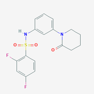 2,4-difluoro-N-(3-(2-oxopiperidin-1-yl)phenyl)benzenesulfonamide