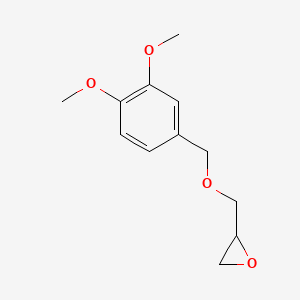 molecular formula C12H16O4 B2478243 2-{[(3,4-Dimethoxyphenyl)methoxy]methyl}oxirane CAS No. 66931-53-1