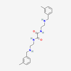 molecular formula C22H30N4O2 B2478252 N,N'-bis{2-[(3-méthylbenzyl)amino]éthyl}éthanediamide CAS No. 2061679-21-6