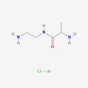 molecular formula C5H14ClN3O B2478266 2-Amino-N-(2-aminoethyl)propanamide hydrochloride CAS No. 2225141-93-3