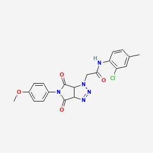 N-(2-chloro-4-methylphenyl)-2-(5-(4-methoxyphenyl)-4,6-dioxo-4,5,6,6a-tetrahydropyrrolo[3,4-d][1,2,3]triazol-1(3aH)-yl)acetamide