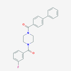 Biphenyl-4-yl{4-[(3-fluorophenyl)carbonyl]piperazin-1-yl}methanone