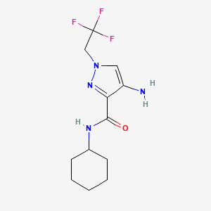 4-Amino-N-cyclohexyl-1-(2,2,2-trifluoroethyl)-1H-pyrazole-3-carboxamide