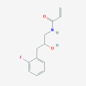 molecular formula C12H14FNO2 B2478286 N-[3-(2-Fluorophenyl)-2-hydroxypropyl]prop-2-enamide CAS No. 2361656-10-0