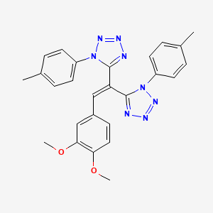 5-[2-(3,4-Dimethoxyphenyl)-1-[1-(4-methylphenyl)tetrazol-5-yl]ethenyl]-1-(4-methylphenyl)tetrazole