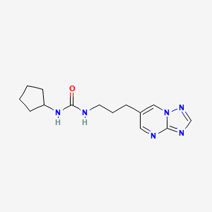 1-(3-([1,2,4]Triazolo[1,5-a]pyrimidin-6-yl)propyl)-3-cyclopentylurea