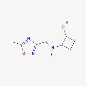 2-{Methyl[(5-methyl-1,2,4-oxadiazol-3-yl)methyl]amino}cyclobutan-1-ol