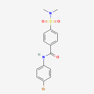 molecular formula C15H15BrN2O3S B2478309 N-(4-bromophenyl)-4-(N,N-dimethylsulfamoyl)benzamide CAS No. 313646-63-8
