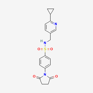 N-((6-cyclopropylpyridin-3-yl)methyl)-4-(2,5-dioxopyrrolidin-1-yl)benzenesulfonamide