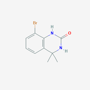 molecular formula C10H11BrN2O B2478314 8-Bromo-4,4-dimethyl-3,4-dihydroquinazolin-2(1H)-one CAS No. 1936183-27-5