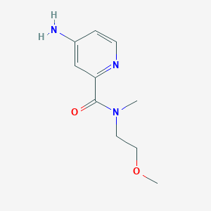 molecular formula C10H15N3O2 B2478331 4-amino-N-(2-methoxyethyl)-N-methylpyridine-2-carboxamide CAS No. 1250108-81-6