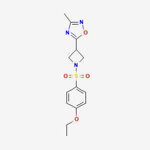 5-(1-((4-Ethoxyphenyl)sulfonyl)azetidin-3-yl)-3-methyl-1,2,4-oxadiazole