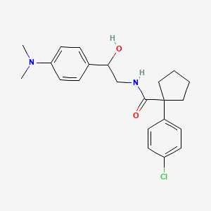 1-(4-chlorophenyl)-N-(2-(4-(dimethylamino)phenyl)-2-hydroxyethyl)cyclopentanecarboxamide